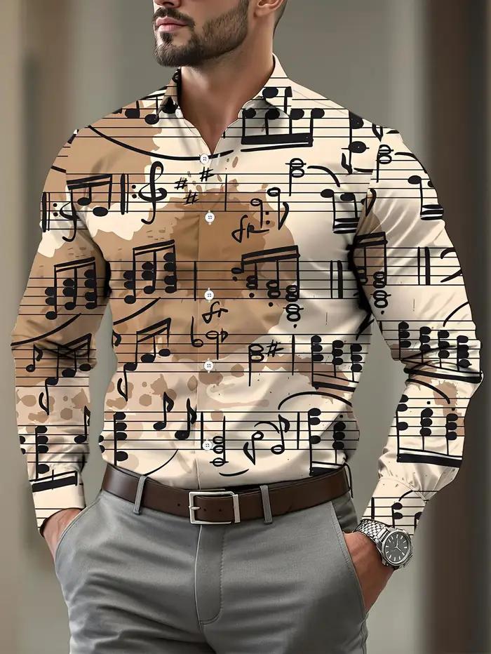 Chemise élégante à manches longues pour hommes, chemise boutonnée décontractée adaptée à un usage qu