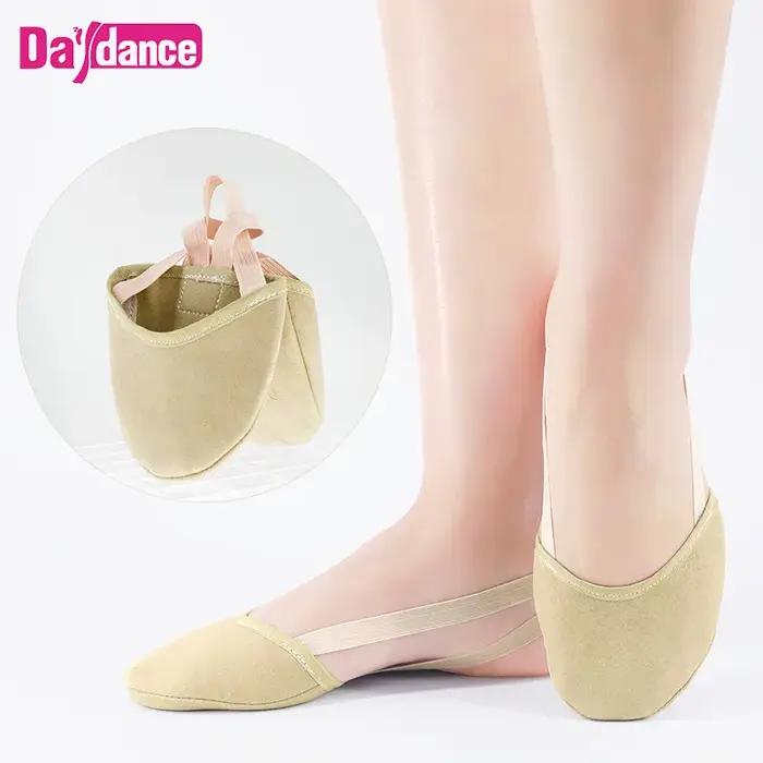 Chaussures de gymnastique rythmique demi-chaussures élastiques chaussures de Ballet pantoufles plate