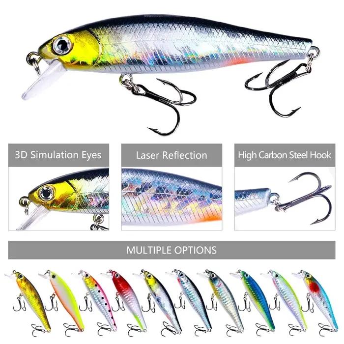 Minnow manivelle Wobbler Jerkbait leurre de pêche 8.8Cm 9G Isca artificiel Carkbait Swimbait matérie