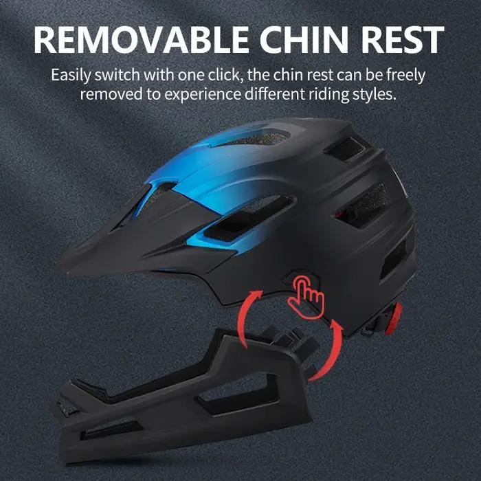Eastinear's nouveau casque de vélo de montagne adulte intégral détachable une pièce moto équitation