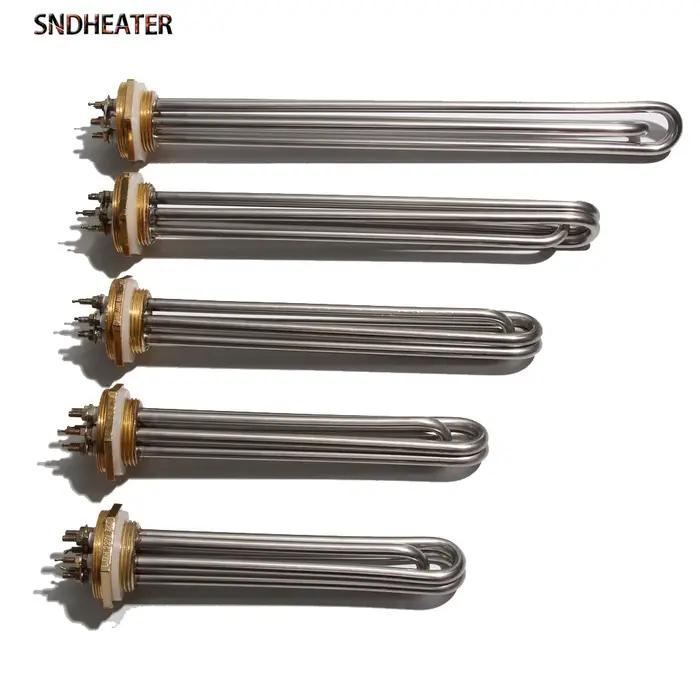 SNDHEATER 110 V/220 V/380 V résistance de chauffe-eau à Immersion industrielle DN32/DN40/DN50 tuyau