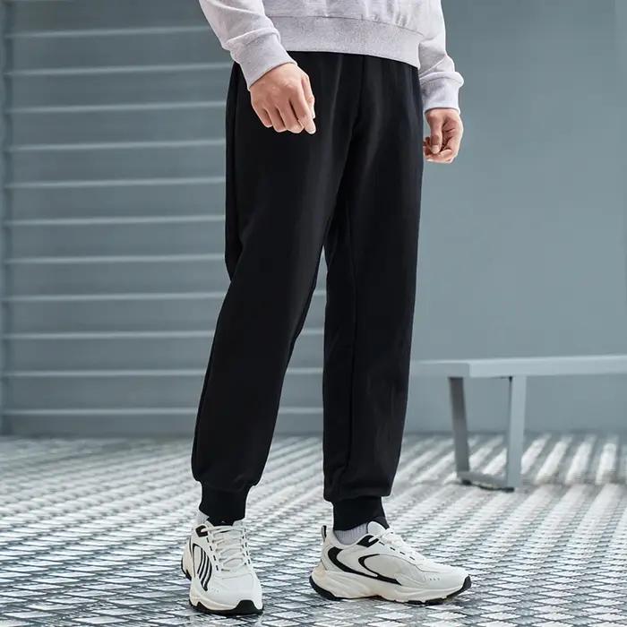 Xtep pantalons en tricot pour hommes automne doux respirant pantalon à la mode rétro bas confortable