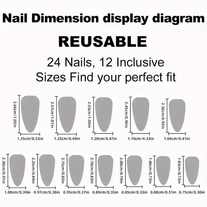 Transformez vos ongles avec 24 pièces Extra Long Stiletto Style français moderne classique Simple no