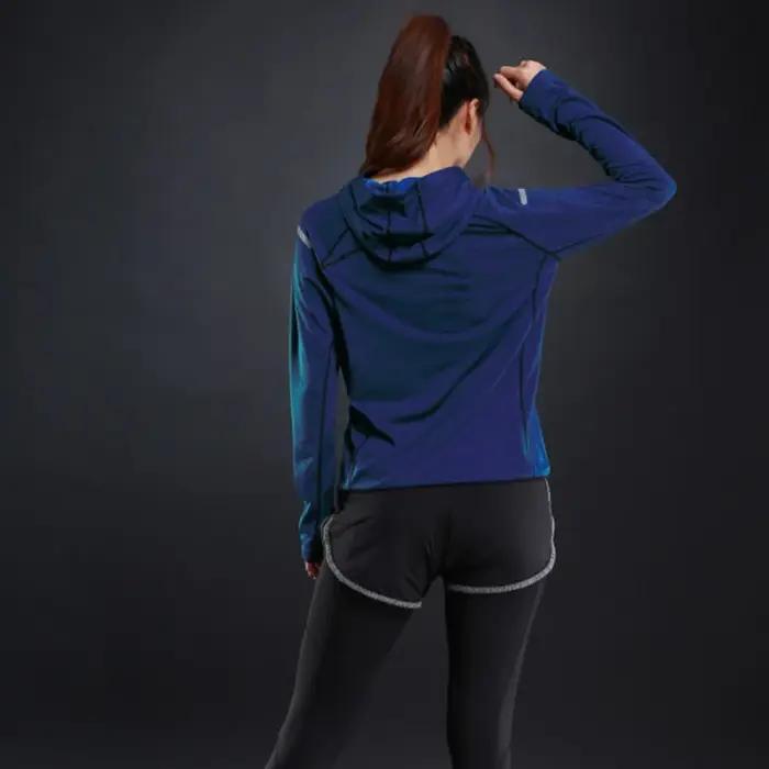 Veste de course à capuche pour femmes - Vêtement sport réfléchissant nuit et 3 couleurs