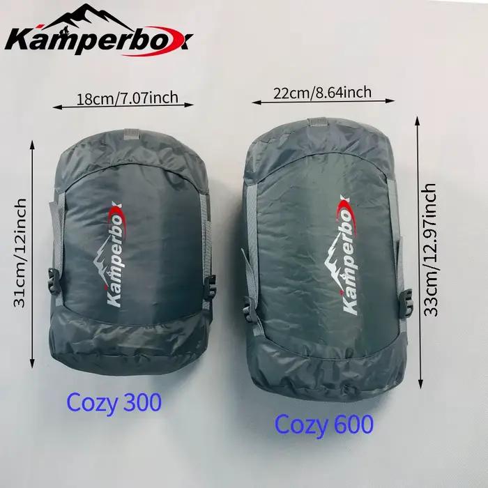 Sac de couchage ultraléger Kamperbox pour camping et randonnée hivernale, isolation optimisée, matériel durable, facile à nettoyer, confort maximal