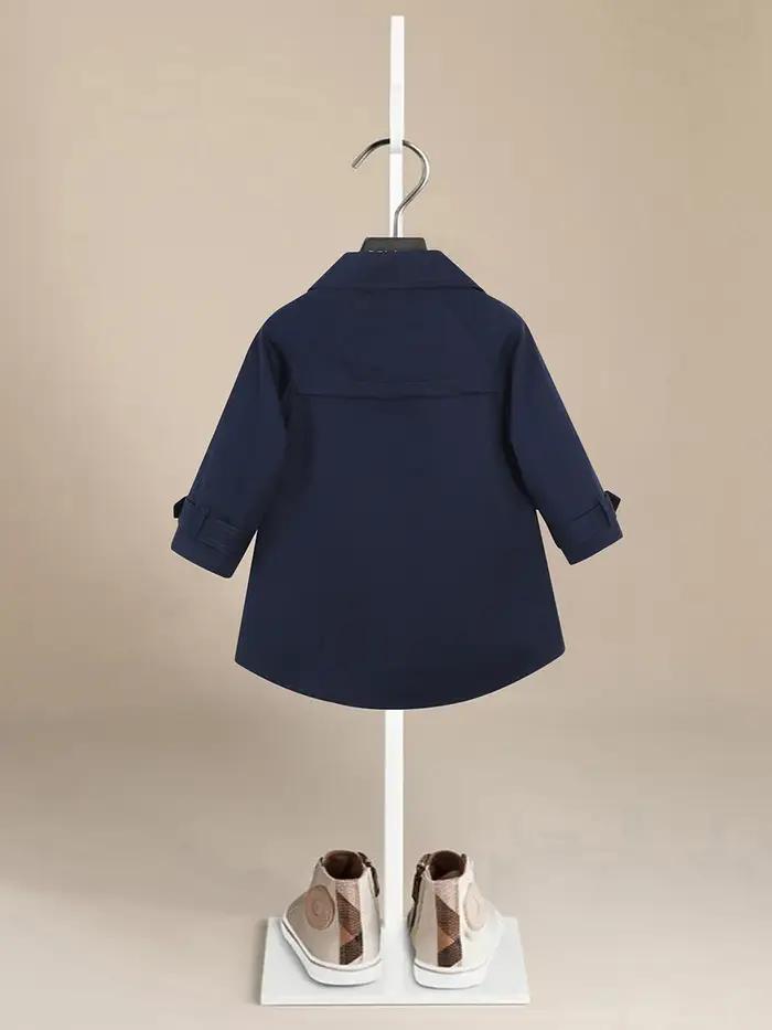 Veste coupe-vent à dos court pour bébé fille et garçon, manteau anti-poussière, vêtements d'extérieu