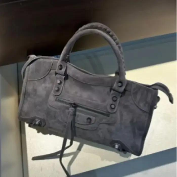 Sac en daim vintage tendance, design unisexe, sac à main décontracté polyvalent, sac bandoulière pou
