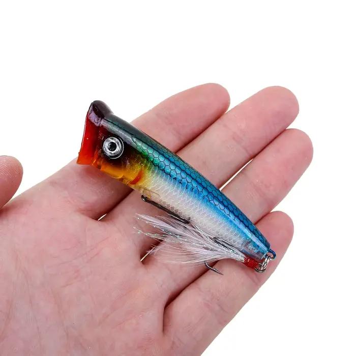 Leurre flottant rigide en plastique, appât Élidéal pour la pêche en surface, au bar ou au brochet, 8