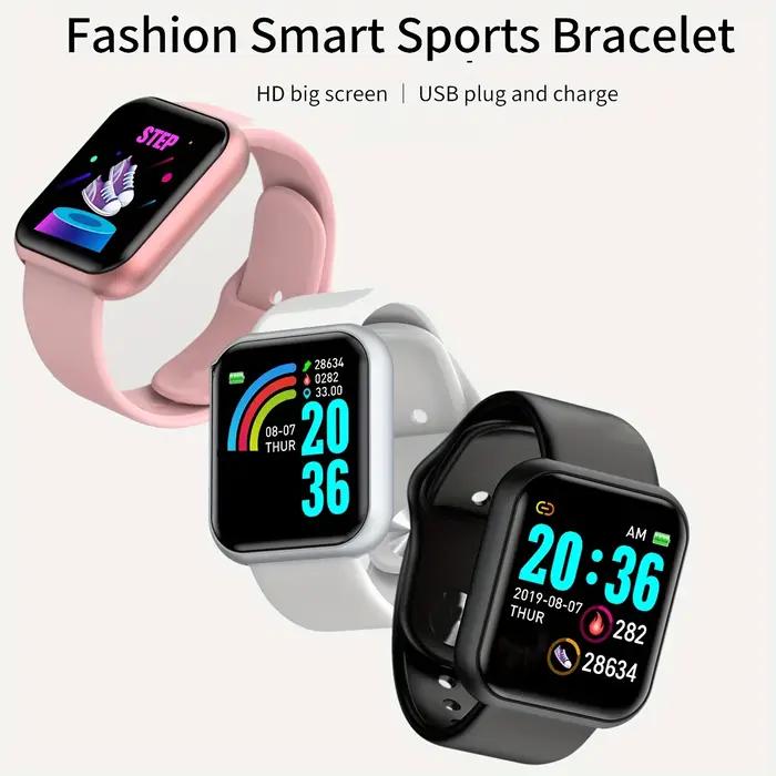 Montre intelligente multifonctionnelle Bluetooth Fitness Bracelet Moniteur de Sommeil pour Hommes Femmes Occasions Spéciales Activités Physiques Écoute Musique