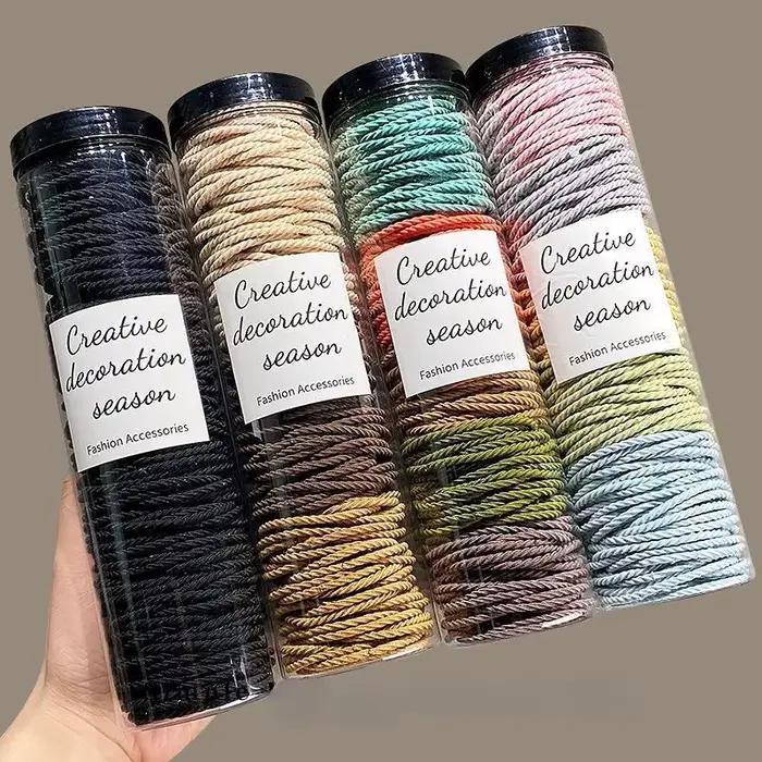 Anneaux de cheveux élastiques sans couture, 100 pièces, attaches simples assorties avec tout, anneaux de cheveux antidérapants
