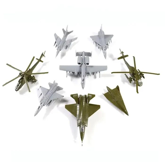 1 pièces 1/144 4D assemblage avion Mi24 hélicoptère FC-1 J10 US Thunderbolt chasseur Reconnaissance