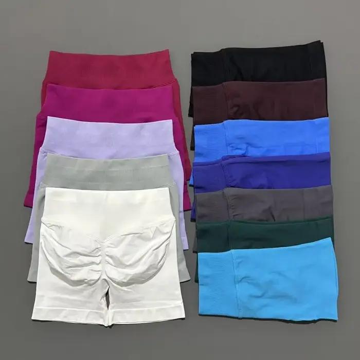Shorts de sport HISTELLO 4,5 pouces pour femme, shorts de yoga sans couture taille basse, leggings d