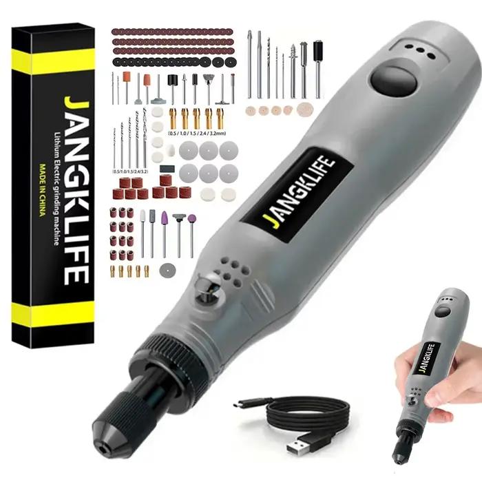 USB Sans Fil Outil Rotatif Kit Bois Gravure Stylo BRICOLAGE Pour Bijoux En Métal Verre Mini Perceuse