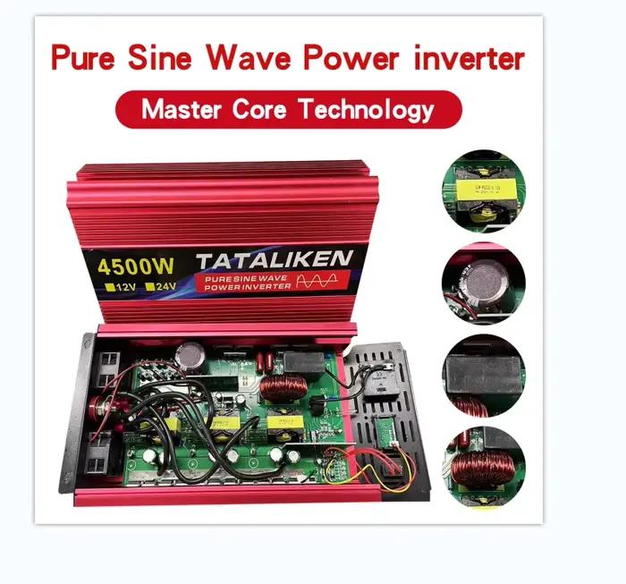 Onduleur À Onde Sinusoïdale Pure 2500w/3500w/4500w/5000w/6000w dc 12v A MENÉ l'affichage MENÉ est ad
