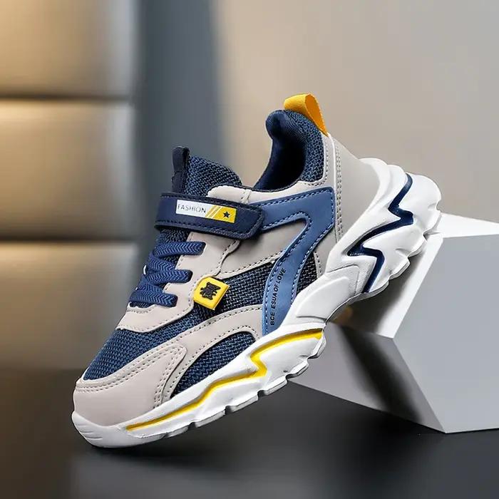 Baskets d'été en maille respirante pour garçons, chaussures de Tennis d'extérieur antidérapantes pou