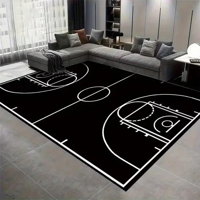Tapis antidérapant design basket-ball terrasse extérieure durable occasion spéciale transformation espace ludique