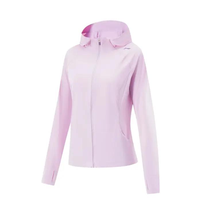Li-ning coupe-vent en tricot Fitness pour femmes au taux sec 86% polyamide 14% élasthanne doublure r