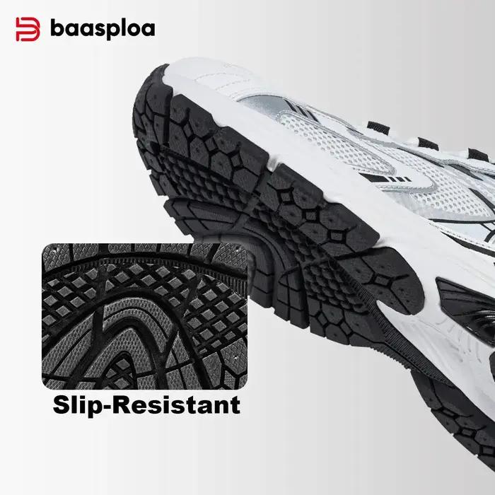 Bassploa-Chaussures de course décontractées pour hommes, baskets en maille, chaussures de sport resp