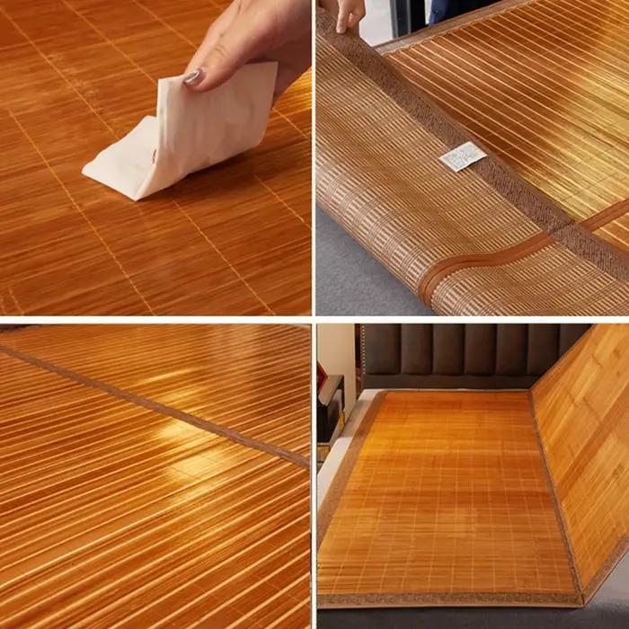 Tapis de paille pliable en bambou, 1.5/1.8/2.0m, pour la climatisation, pour la maison