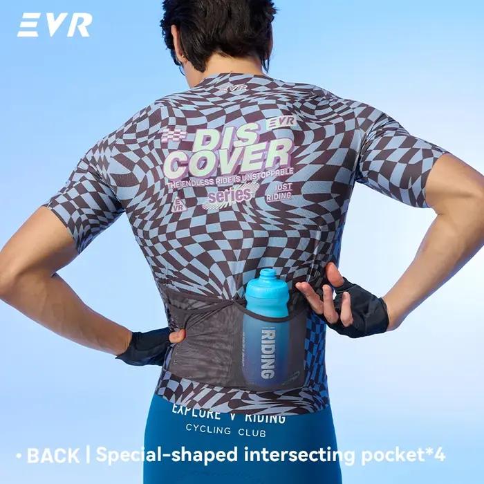 Maillot de vélo de montagne EVR Pro Summer respirant et séchant rapidement pour homme occasions outdoor compétition randonnée
