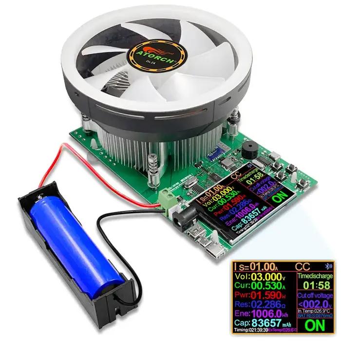 Testeur de charge électronique 180W DC, moniteur de capacité de batterie au lithium, charge de décha
