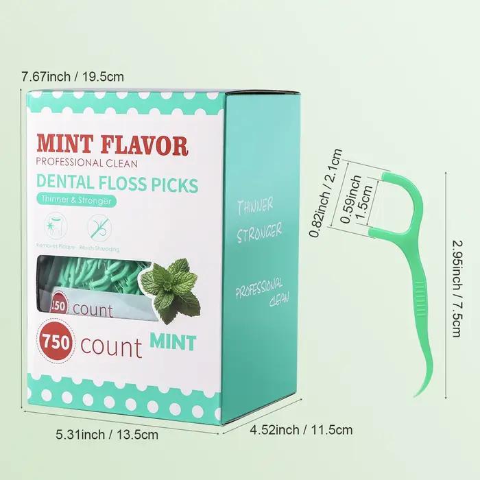 Bâton de fil dentaire à la menthe-bâton de fil dentaire jetable portable à domicile-soins bucco-dent