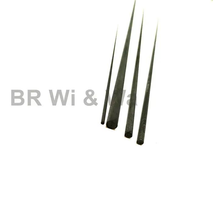 BR Wi & Wa 4 pièces 50CM pointe de canne en carbone massif blanc sans peinture composants de constru