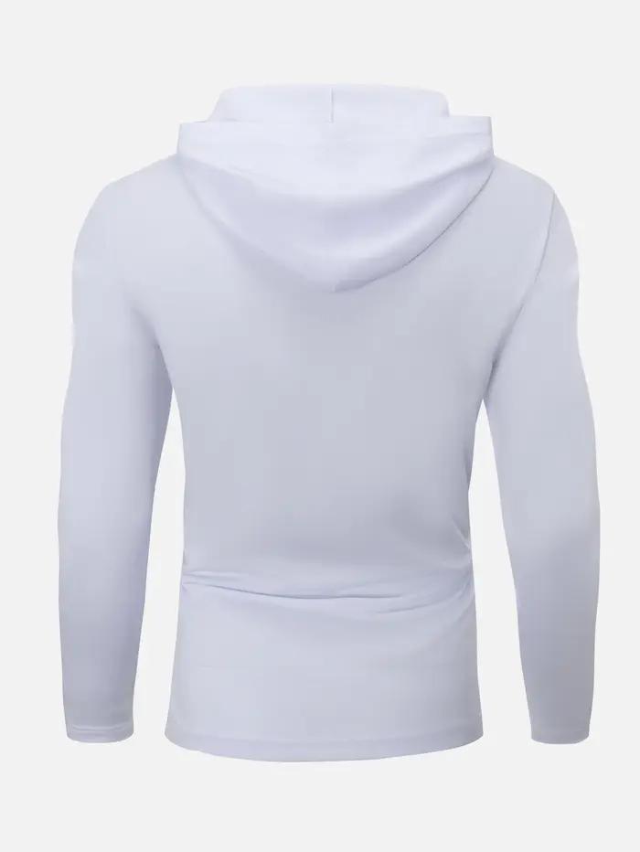 Lot de 9 chemises à capuche et manches longues pour hommes – T-shirts de sport confortables et respi