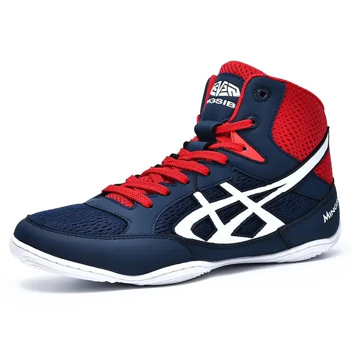 Chaussures de Lutte Hommes Femmes Baskets Entraînement Plein Air Boxe Sport Vol Grande Taille