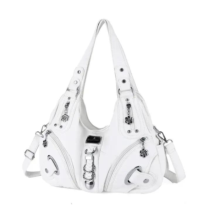Sac à main vintage pour femme, sac à bandoulière tendance, grand sac fourre-tout, sac de shopping à