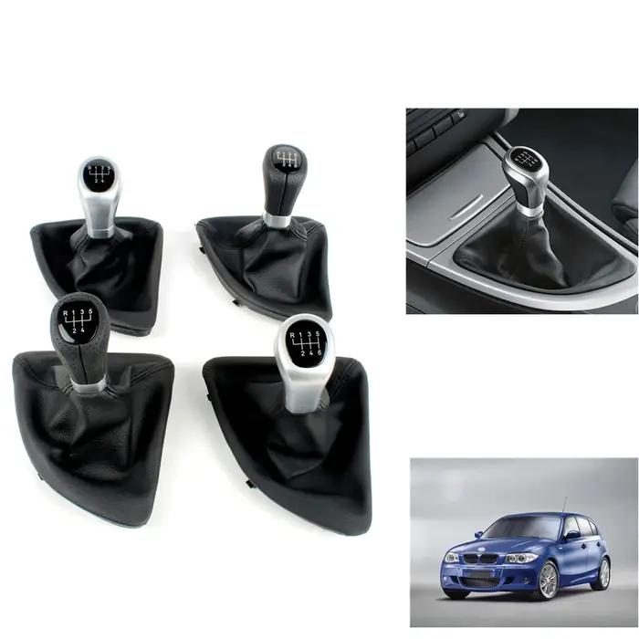 Pour BMW série 1 E81 E82 E87 E88 style de voiture 5/6 vitesses levier de vitesse pommeau de levier d