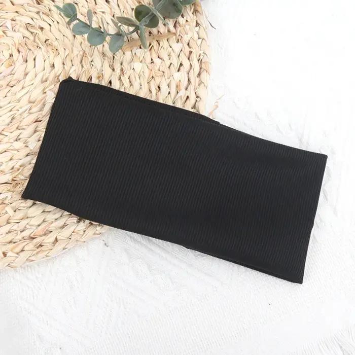 Bandeau élastique couleur unie pour course fitness sport yoga accessoire coiffure femmes hommes activité physique sportive