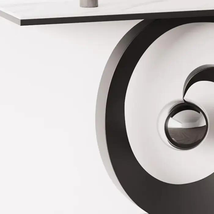 Table Console de luxe nordique Design incurvé belle Table Console élégante Premium Console classique