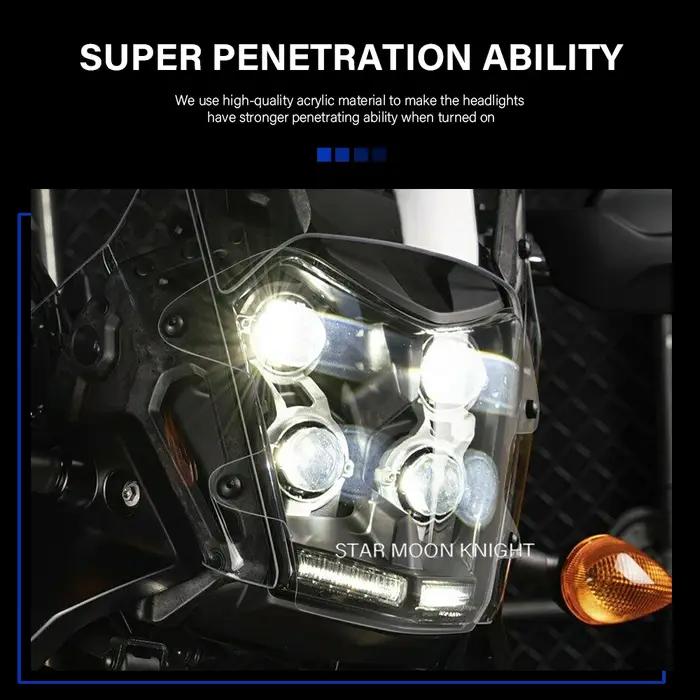 Protecteur de phare en acrylique, accessoires de moto, couvercle de protection pour YAMAHA Tenere 70