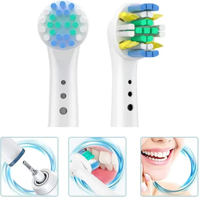 Tête de brosse à dents électrique remplaçable, 4/8/12/16/20 pièces, Compatible avec Oral-B blanc, pu