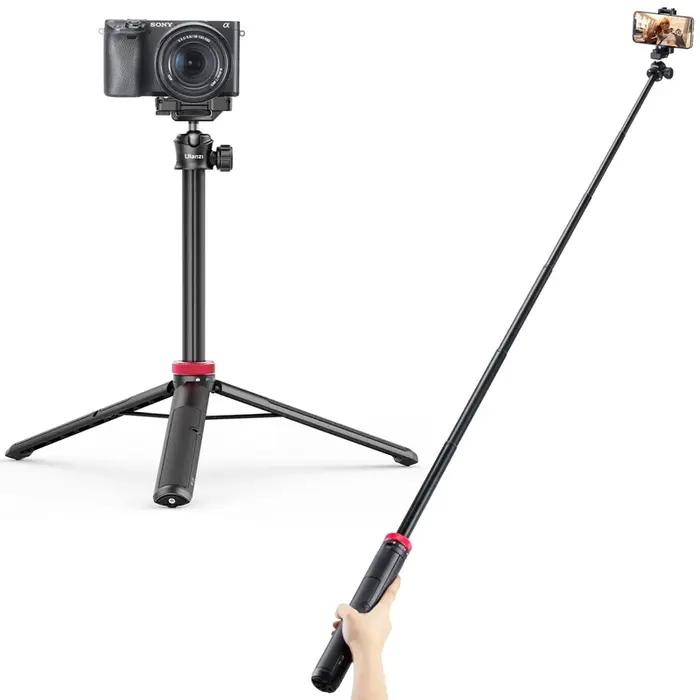 Ulanzi MT-44 trépied extensible pour diffusion de vie de 57,6 pouces avec support de téléphone pour