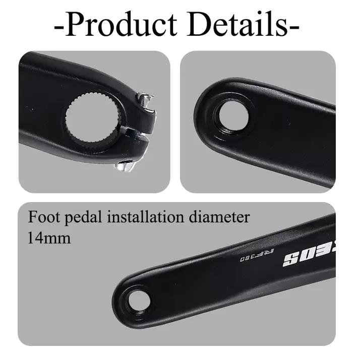 KEOS – pédalier de vélo de route 110BCD, en alliage d'aluminium, Double plateau 50/34TC, roue à chaî