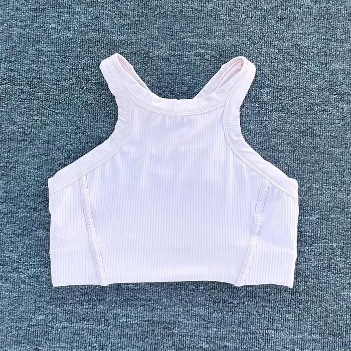 Femmes Yoga soutien-gorge débardeurs pour Fitness sensation nue Sport soutien-gorge côtelé gilet de