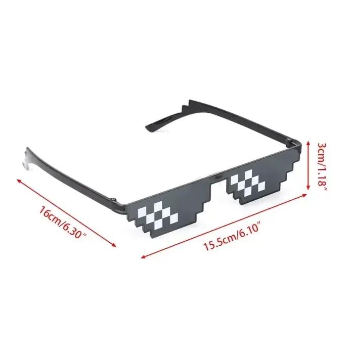 Lunettes de soleil mosaïque Cool Party Vintage nuances lunettes pour hommes lunettes de soleil pixél