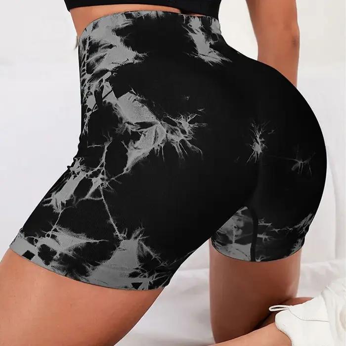 Short de yoga taille haute sans couture, séchage rapide, fitness, pêche au miel, levage des hanches,