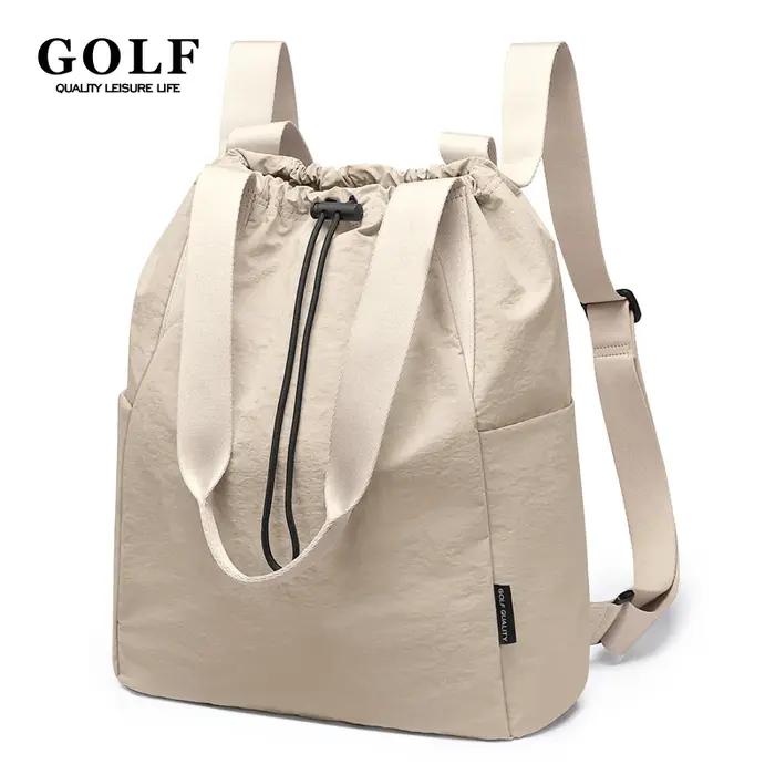 Sac à dos GOLF pour femme, sac fourre-tout convertible, sacs initiés, mignon, sac à dos à cordon de