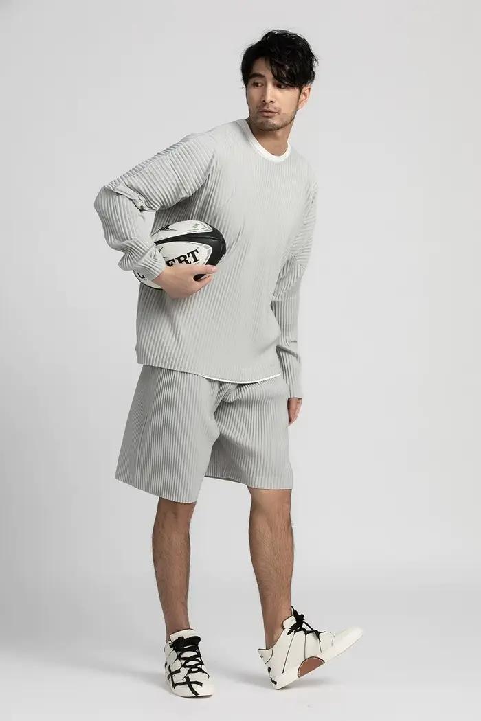 Miyake short plissé pour hommes vêtements Shorts décontractés amples vêtements d'été pour hommes Sho