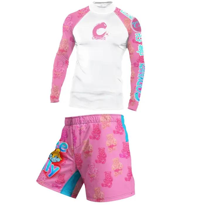 Vêtements de sport avec caoutchouc antidérapant pour hommes, sous-vêtements Rashguard, T-shirts de C