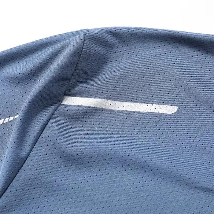 CHRLCK hommes course séchage rapide T-shirts respirant randonnée pêche T-shirts élasticité douce Spo