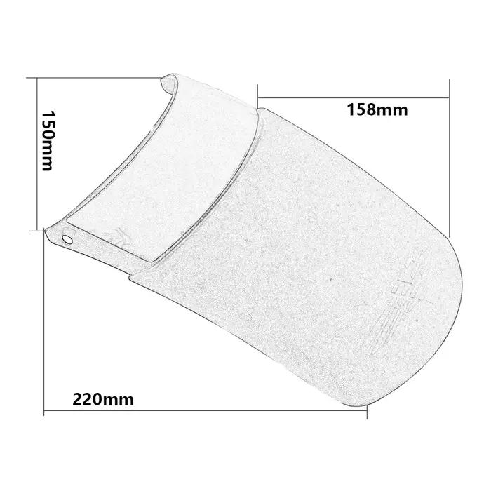 Extension de garde-boue de moto, couvercle de protection contre les éclaboussures de boue, Extension
