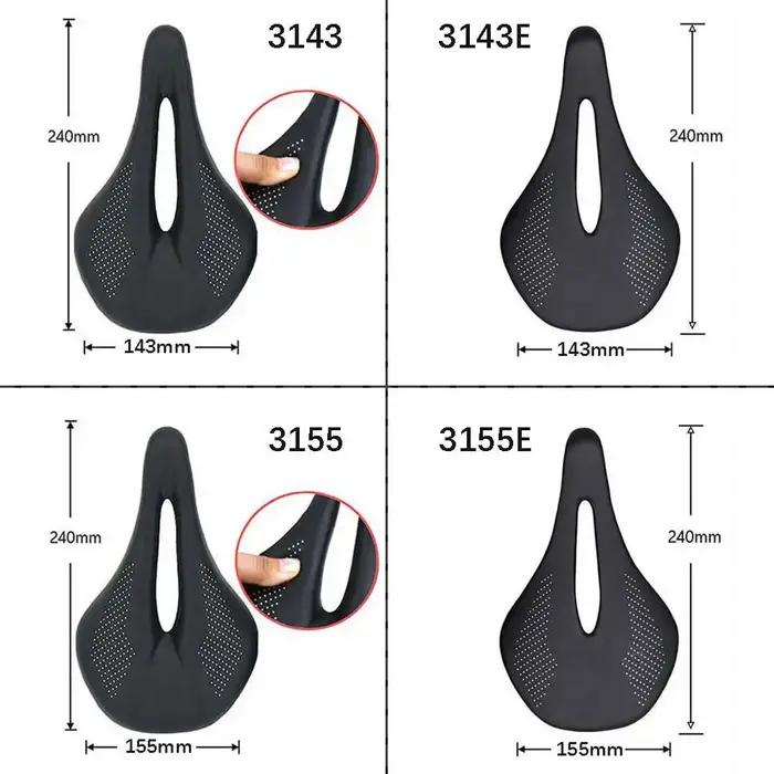 Eliteone selle de vélo carbone puissance route/vtt selle de vélo 143mm 155mm selles de vélo de Triat