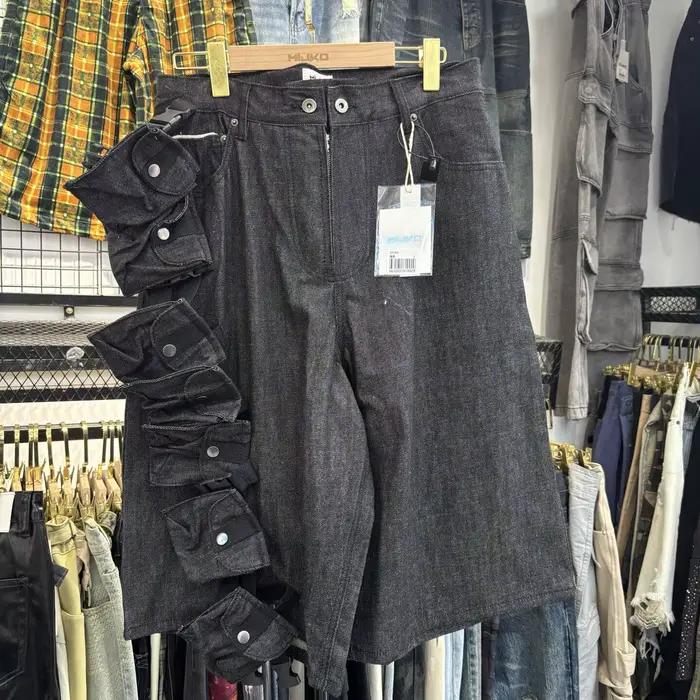 MIJKO – short original unisexe, jean tactique multifonctionnel, vêtements d'extérieur fonctionnels,