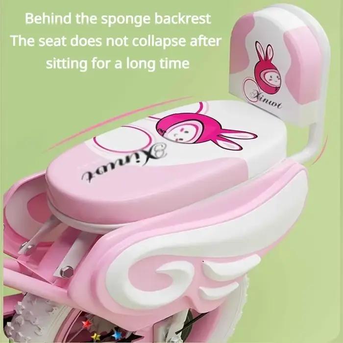 Vélo pour filles 12 14 16 pouces roues apprentissage freins doubles panier cadeau anniversaire enfant exploration sécurité autonome