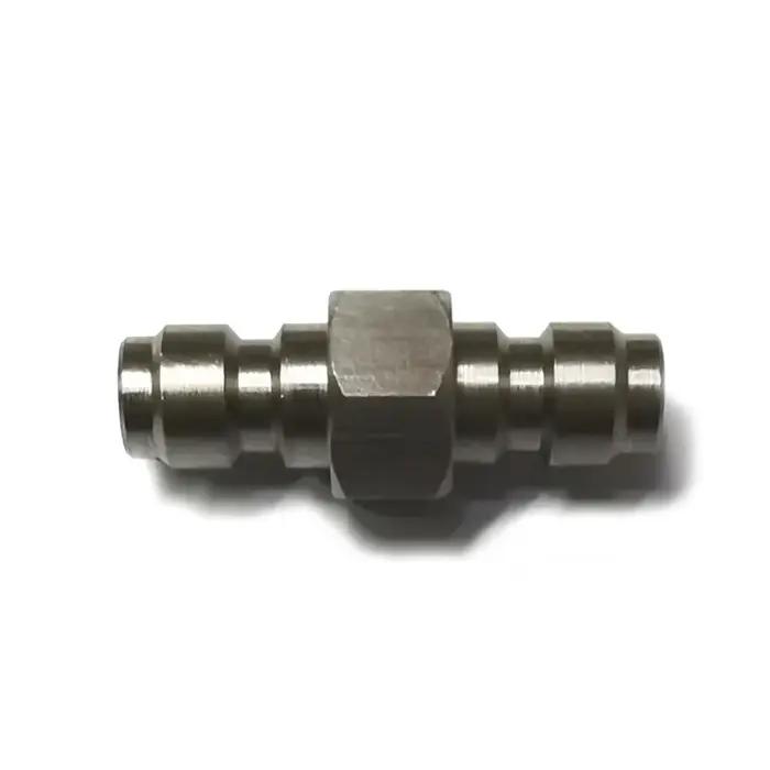 Adaptateur mâle à déconnexion rapide, en acier inoxydable, Double mâle, mamelon de remplissage 8MM,
