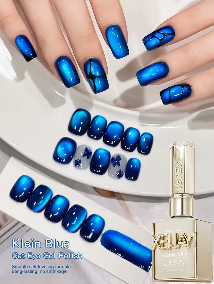 Vernis à ongles Gel œil de chat glace pilée poire de neige 15ml, Gel UV/LED brillant sans bulles à s